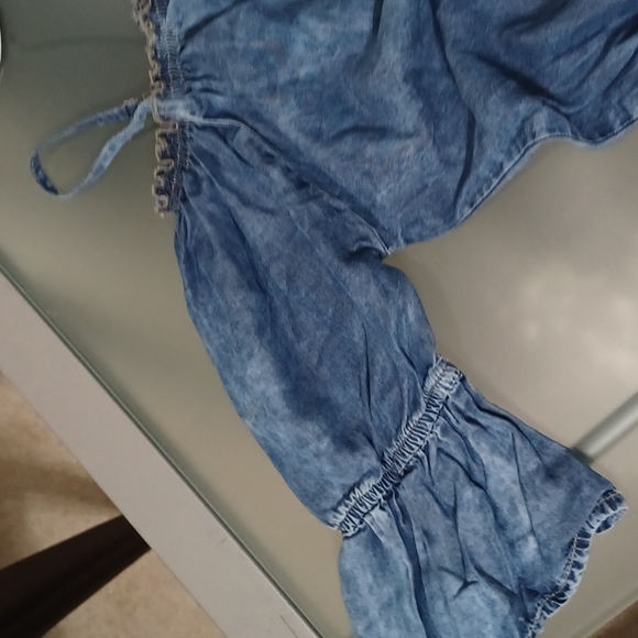 Nauty Blue Romper - Picture 2 of 7